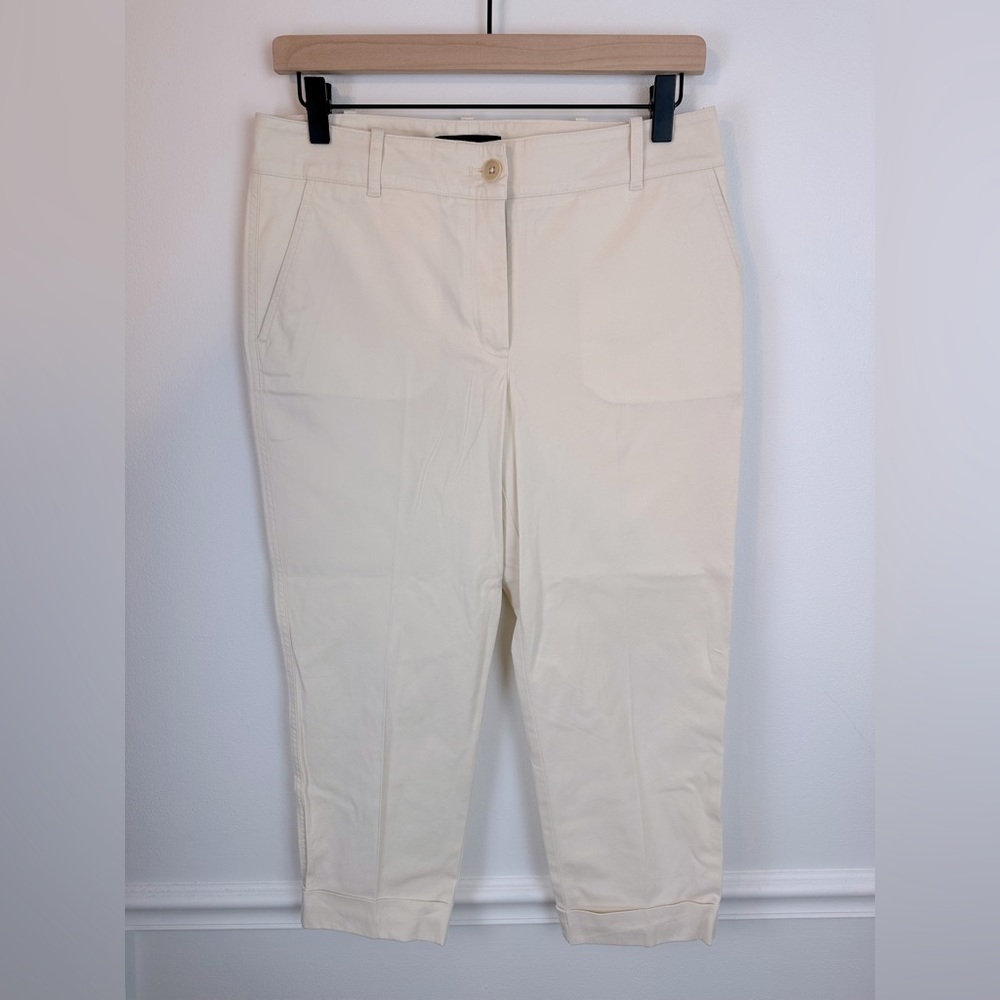 TALBOTS Petites Beige Khaki Heritage Capri Pants NWOT | Size 6P